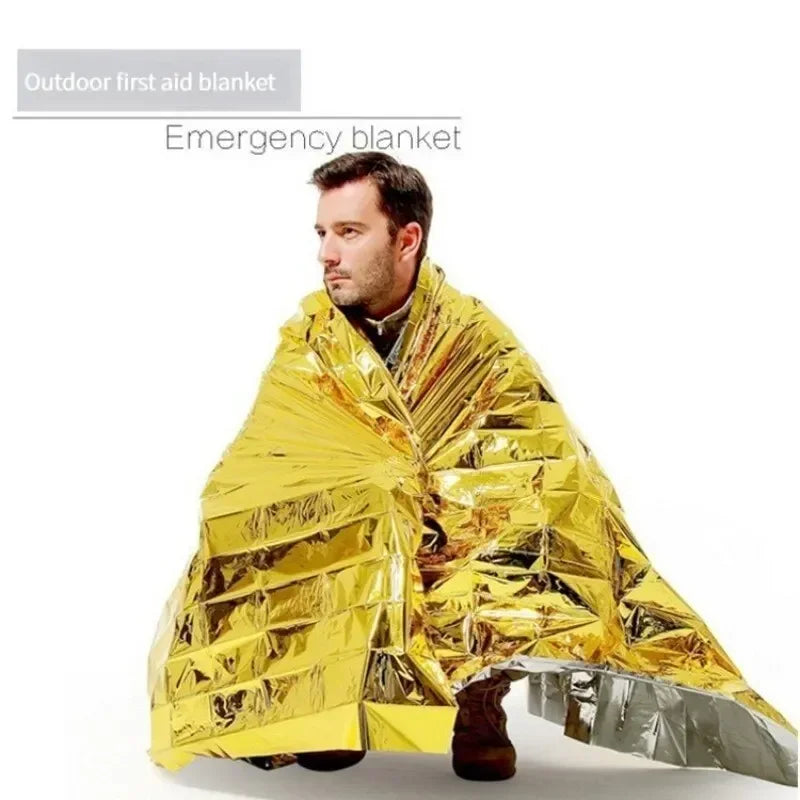 2-Person Emergency Shelter Bivy Kit – Waterproof Mylar Survival Tent & Thermal Blanket